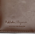 Salvatore Ferragamo Long Wallet Long Wallet Two Fed Wallet Brown Leather  Salvatore Ferragamo
