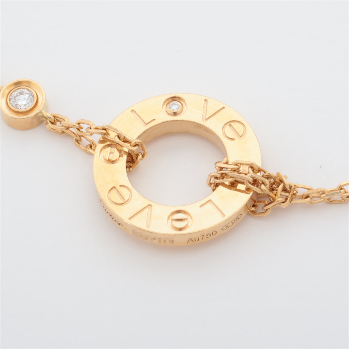 Cartier  Circle 2P Diamond Bracelet 750 (YG) 4.4g CRB6038300