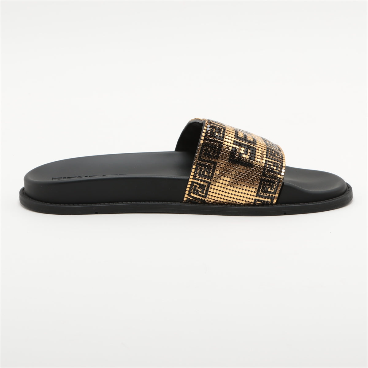 Fendi x Versace Laver Sandal 9 Men Gold x Black Fender