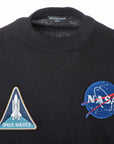 21  Cotton x Polyester Long  XXS Unisex Black 662496 NASA Wappen Backpiece Logo Over Size