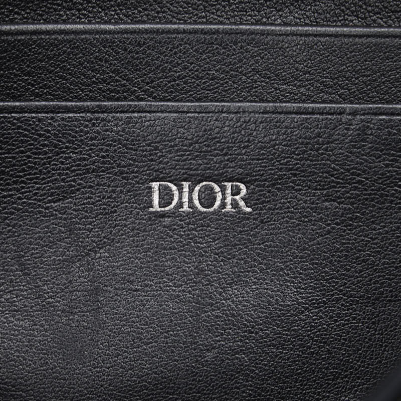 Dior Trotter Shoulder Wallet Black Beige Canvas Leather  Dior (Ginestapo)