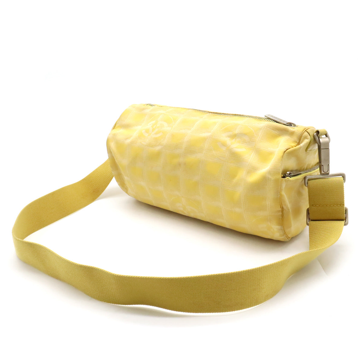 Chanel New Loveel Line Mini Roller Bag Body Bag Nylon  Leather Yellow A17669