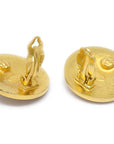 Chanel 1994 Gold 'CC' Filigree Earrings Large