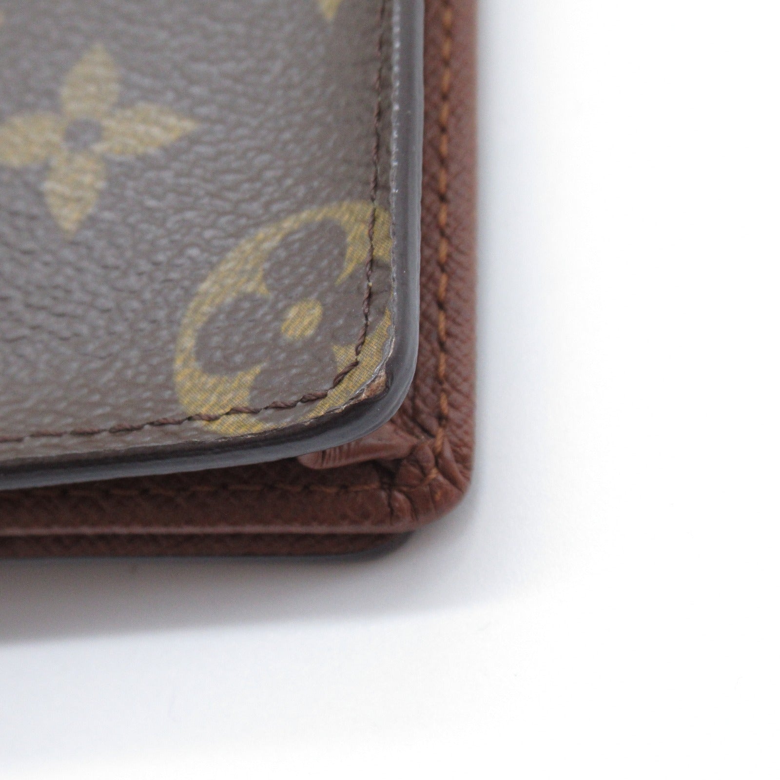 Louis Vuitton Louis Vuitton Portecourt Credy Double Fold Wallet Wallet PVC Coated Canvas Monogram   Brown M60825