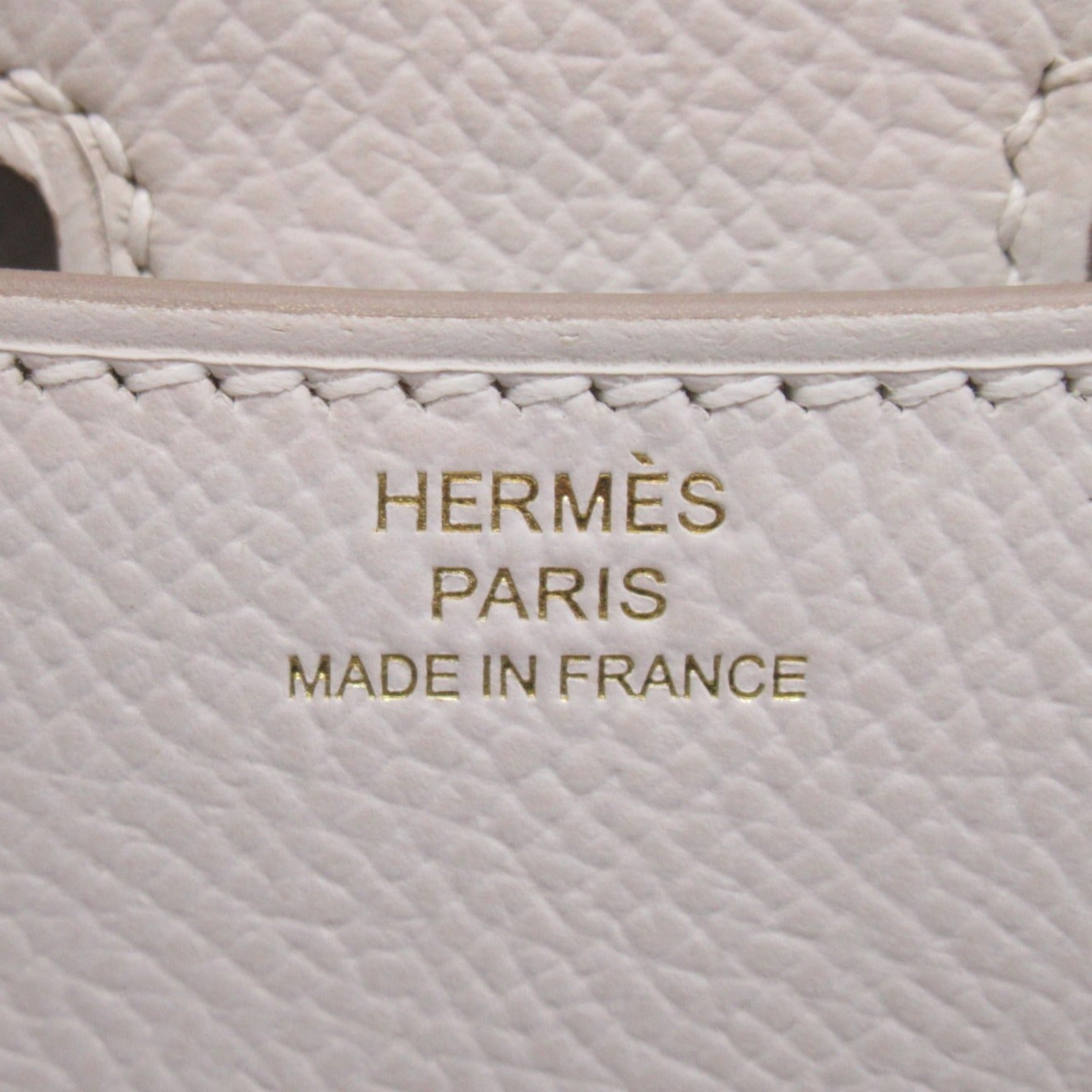 Hermes Constance 3 Mini Griper Shoulder Bag Shoulder Bag Leather Epsom  White Griper