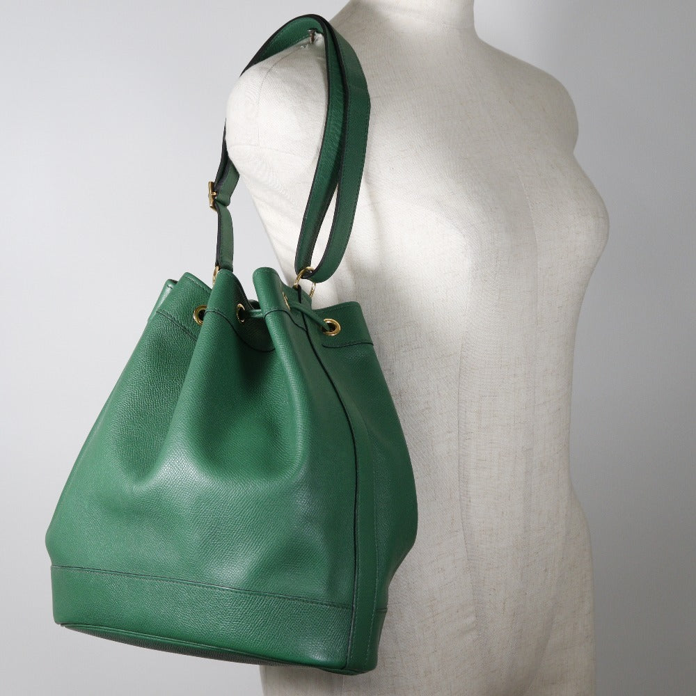 Hermes GM Shoulder Bag France 1991 Green