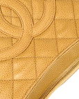 Chanel 2001-2003 Beige Caviar Hobo Chain Handbag