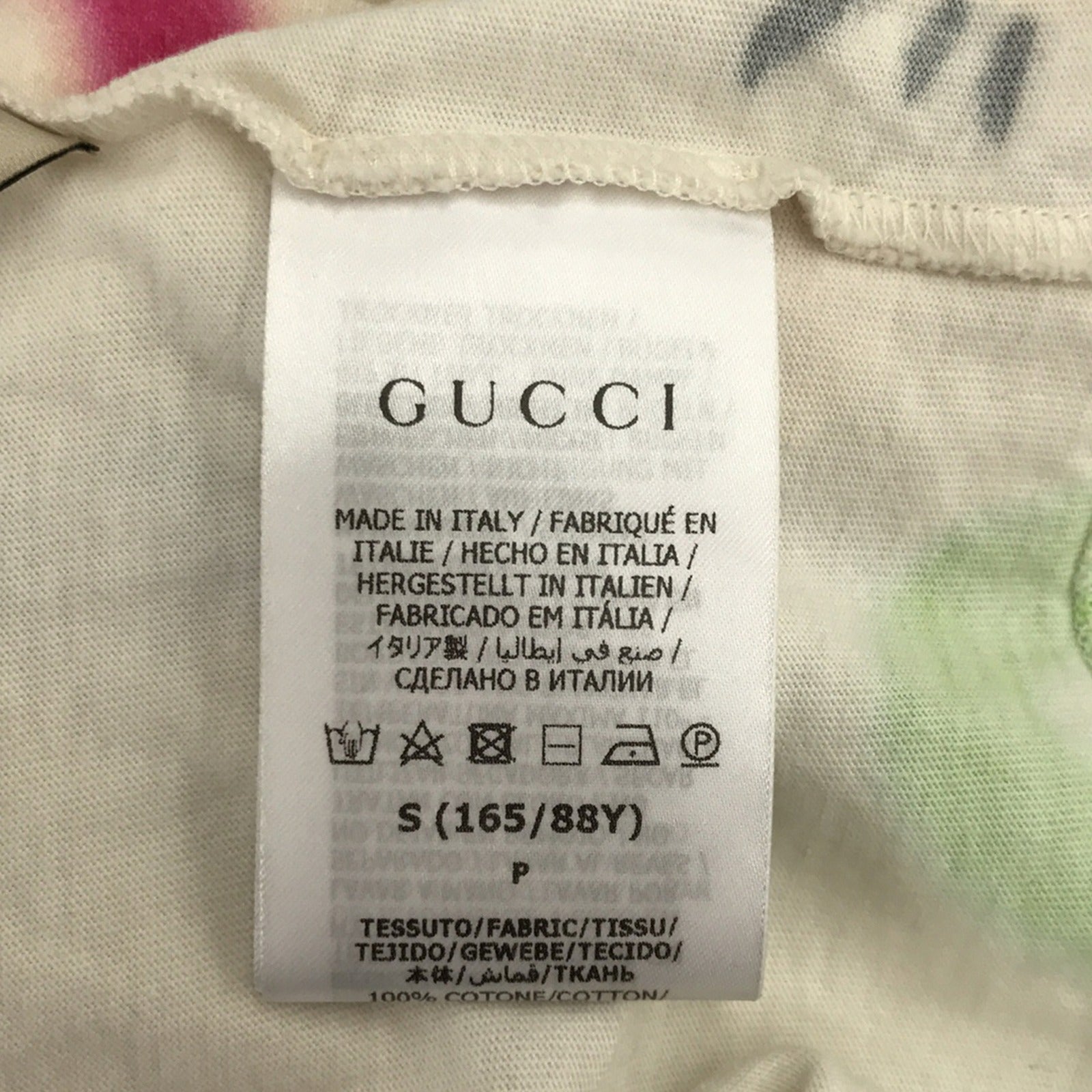 Gucci Short  Half-Hand  Clothing Tops Cotton  White T-Shirt