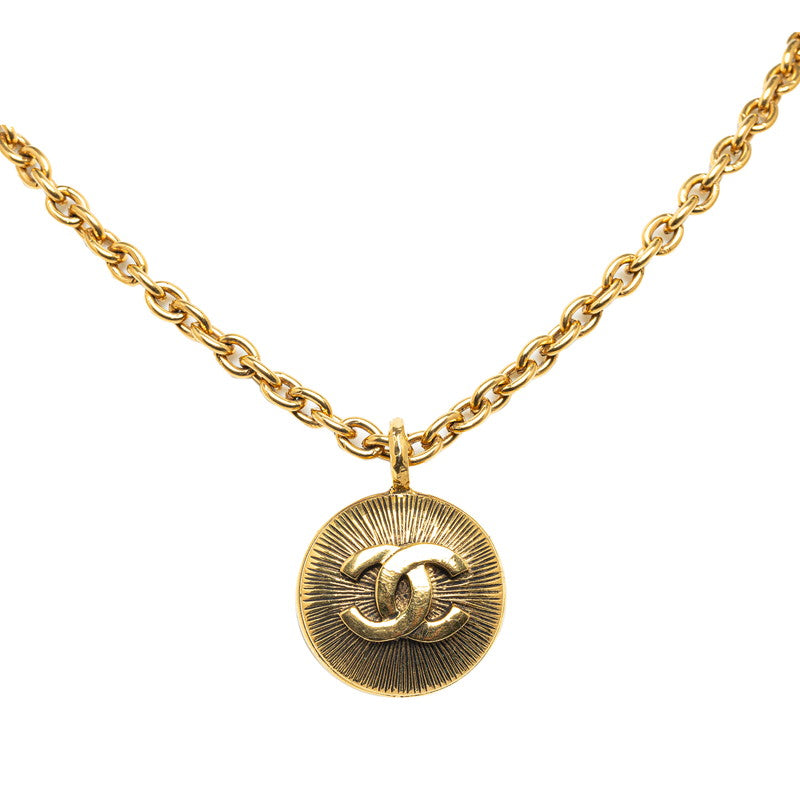Chanel Vint Coco Medal Necklace G   Chanel