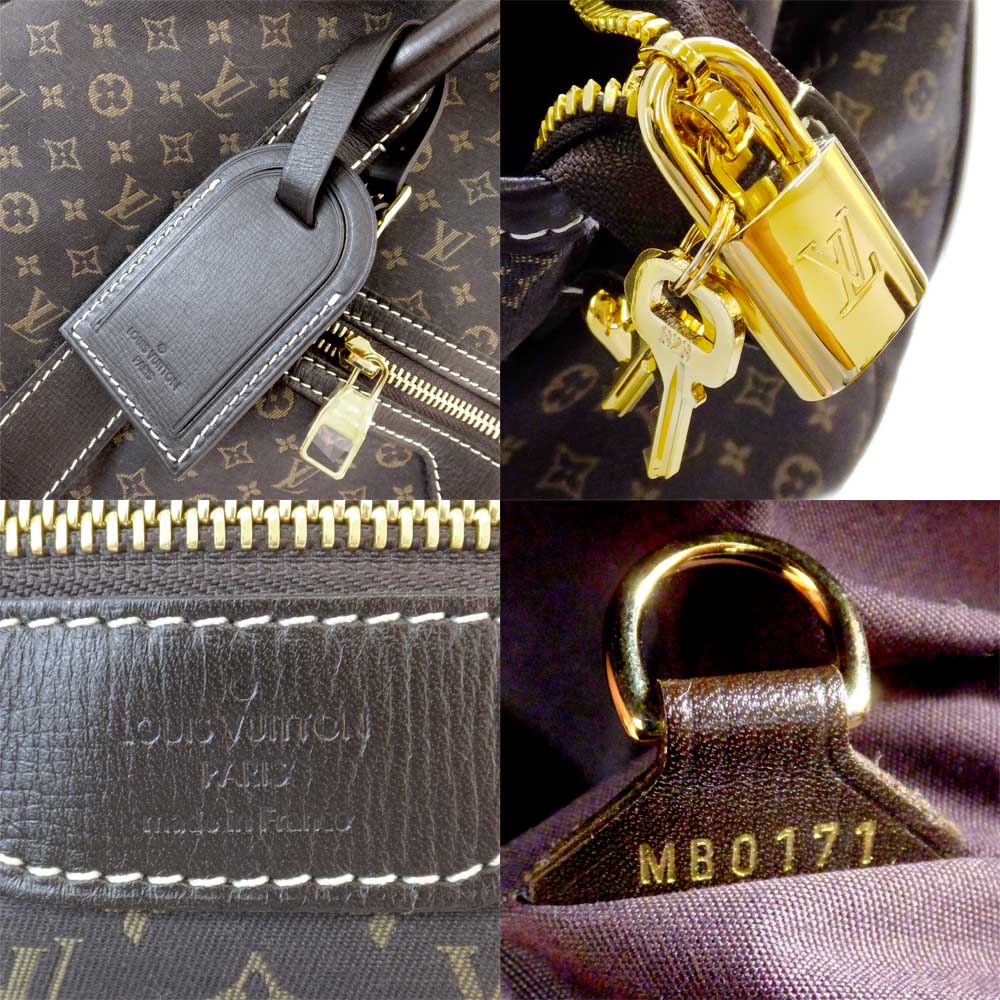 Louis Vuitton Odysseus Boston Bag Monogram Idyl Dark Brown G  M40482 Cadena Travel Bag