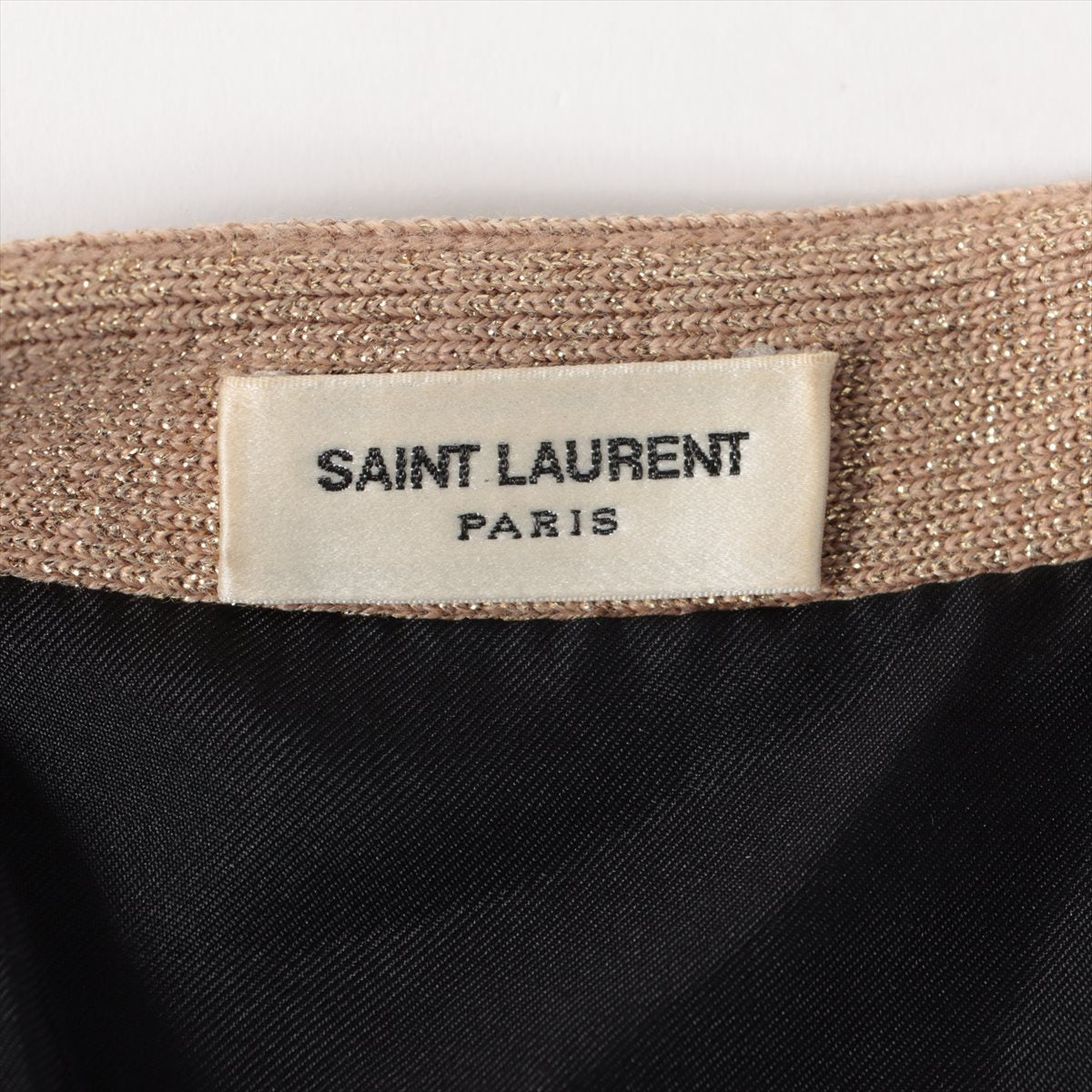 Saint Laurent  Wool Cardigan XS  Black x G 390456 Leopard