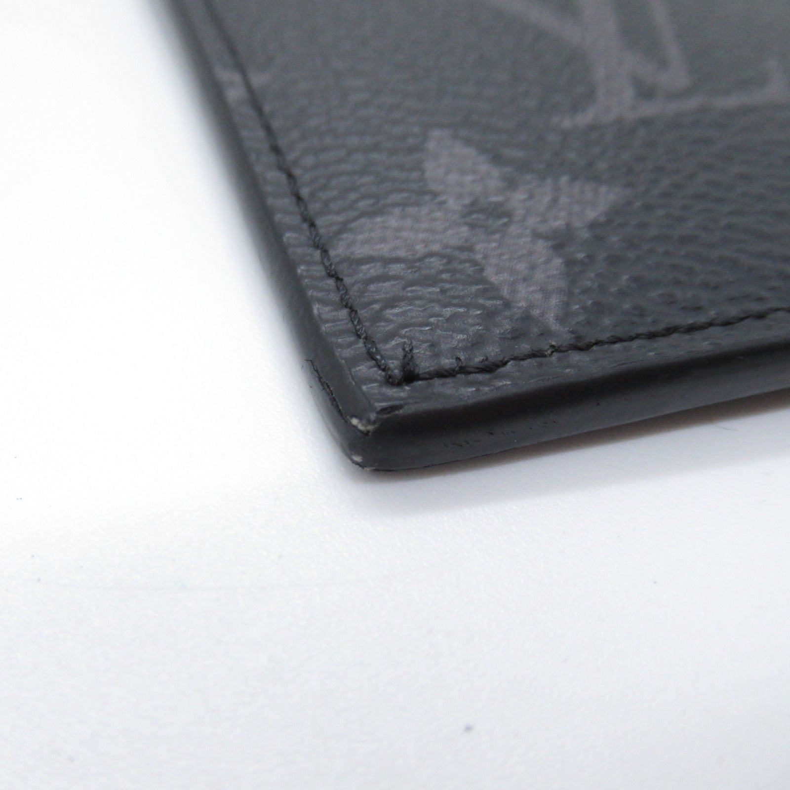 Louis Vuitton Louis Vuitton Coin Card Her Coin Case Wallet Leather PVC Coated Canvas  Men Black M30271