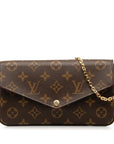 Louis Vuitton Monogram Pochette Felice Chain Shoulder Bag Backpack M61276 Brown Fucks PVC Leather  Louis Vuitton