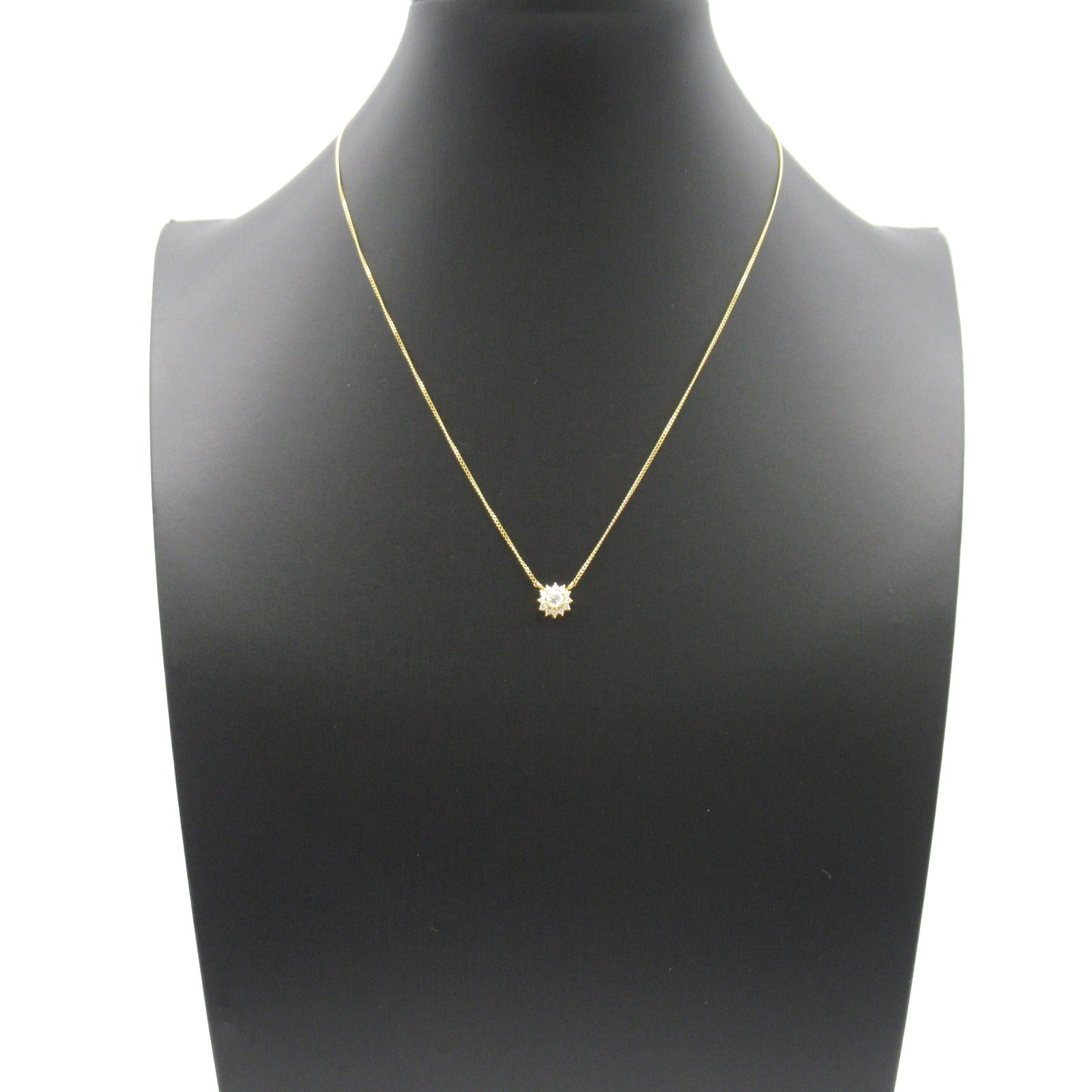 Vendome Aoyama diamond necklace necklace jewelry K18 (yellow g) diamond  clean