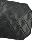 Chanel Black Lambskin Octagon Chain Shoulder Bag