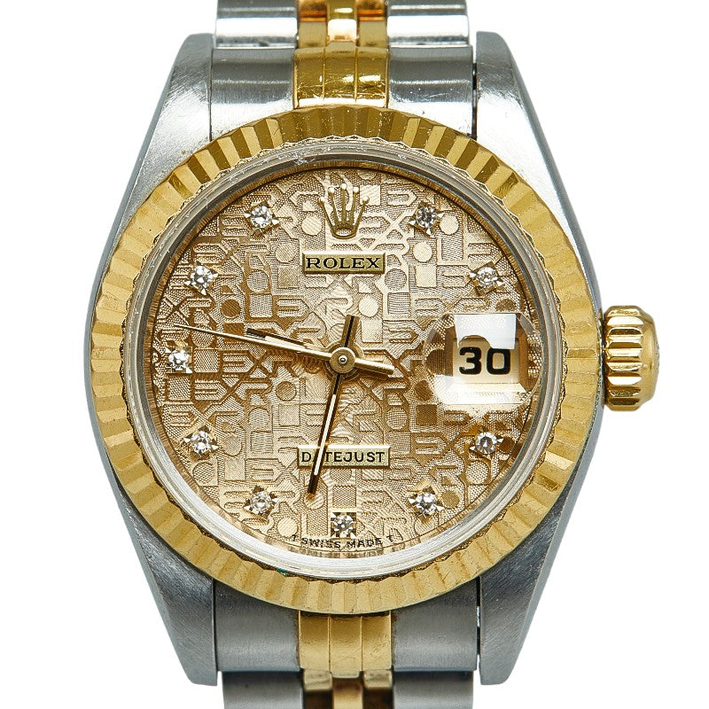 Rolex Datejust 10P Diamond Holicon  79173G Automatic Rolling G  Disk Stainless Steel Yellow Gold  Rolex