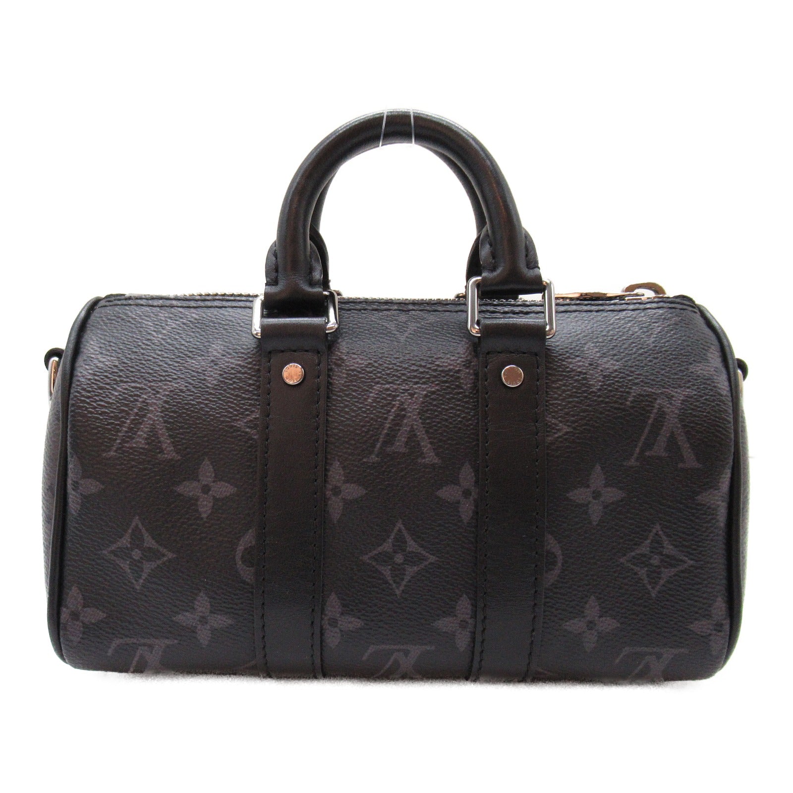 Louis Vuitton Louis Vuitton Keepall XS Boston Bag PVC Coated Linen Monogram   Black M45947