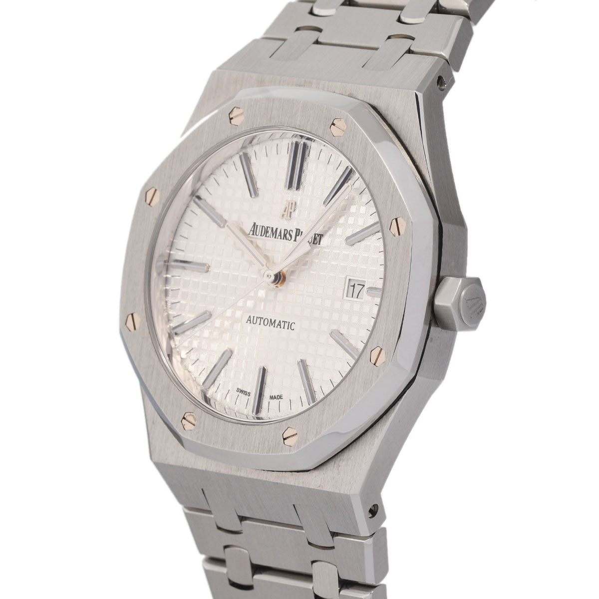 AUDEMARS PIGUET OEDEMAPIGE ROYAL ORK 15400ST.OO.1220ST.02  SS Watch Automatic Rolling Silver Disc A Rank Middle-Range