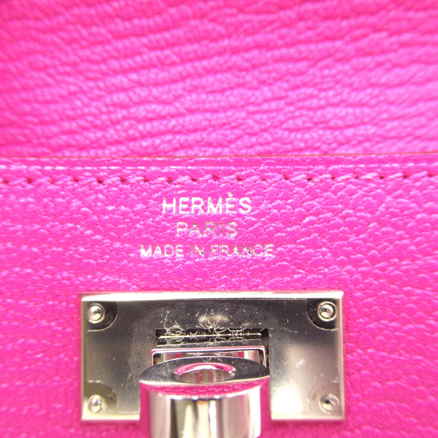 Hermes Kelly Pochette Compact Coin Case Wallet Leather Shables   Pearl Box