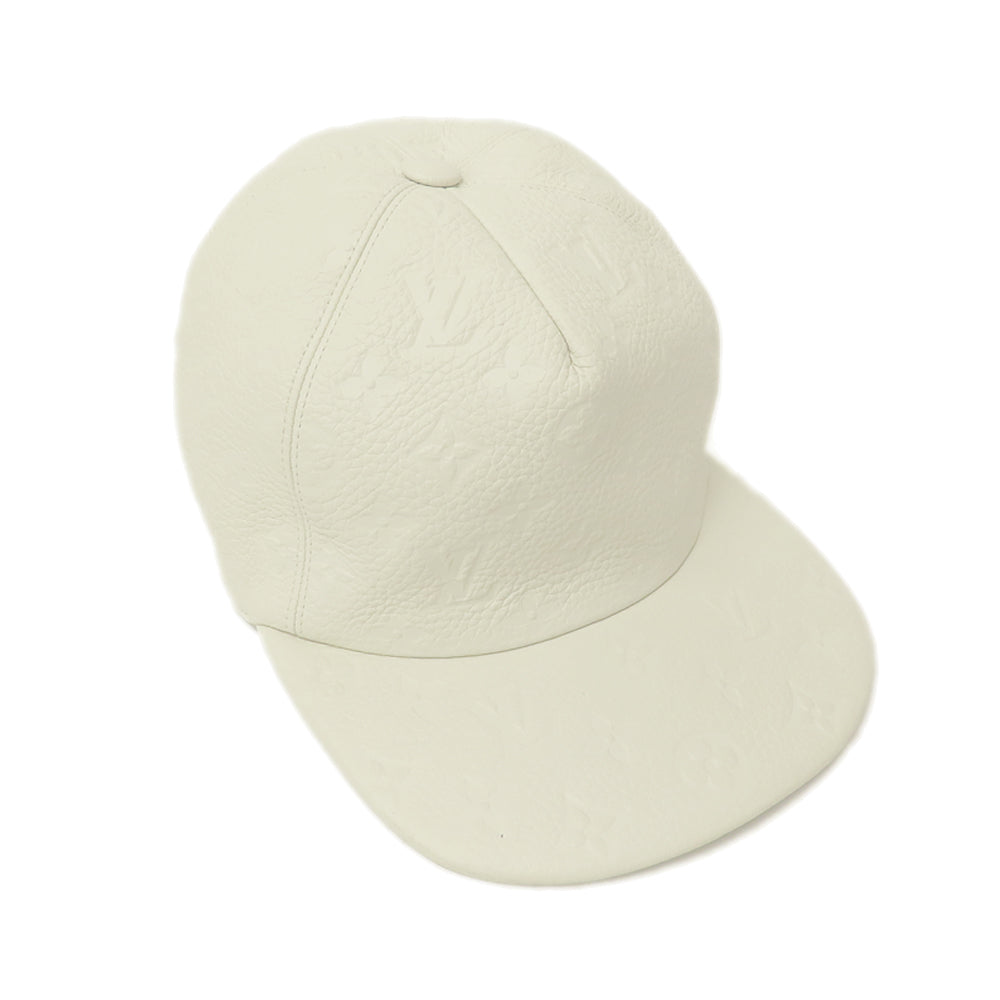 Louis Vuitton Monogram Emplant Casket  1.0 MP2321 White Hat Small Apparels Other