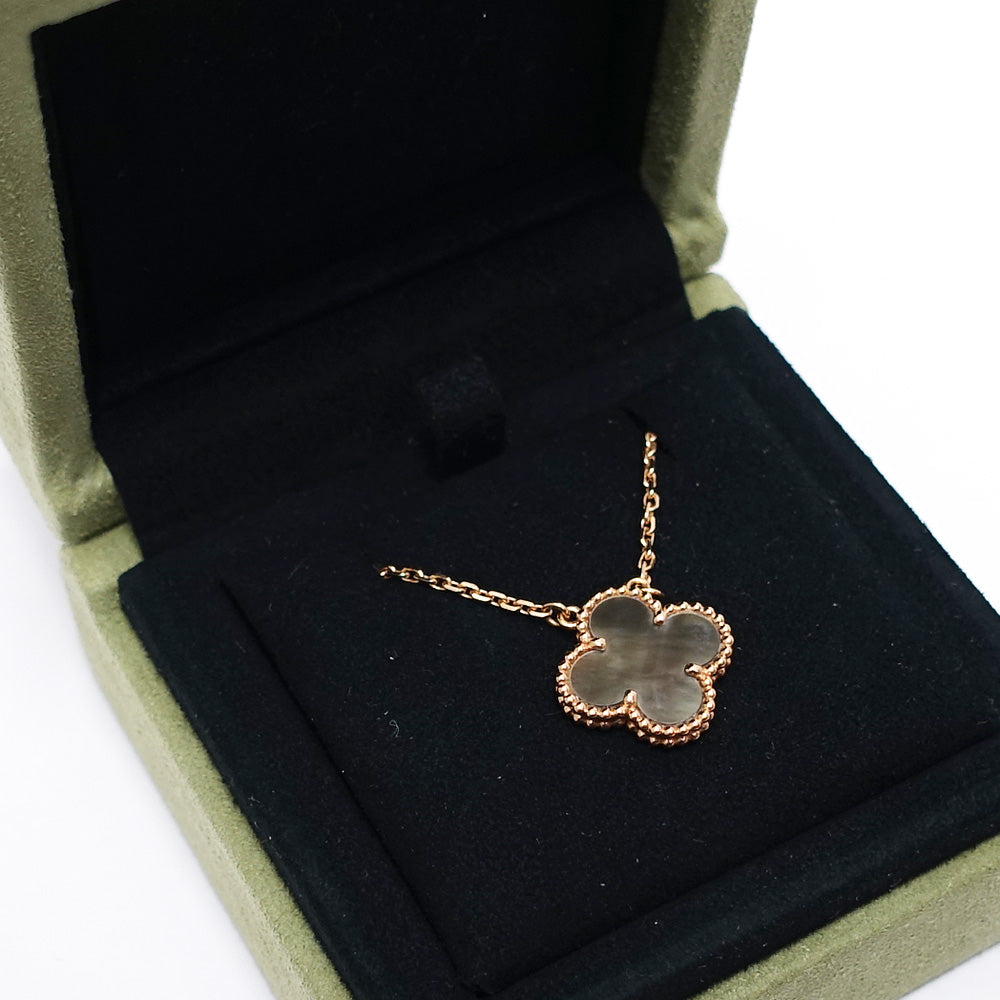 VAN CLEEF & ARPELS Van Cleef & Arpels K18PG Vintage Alhambra necklace Black S 750PG Jewelry