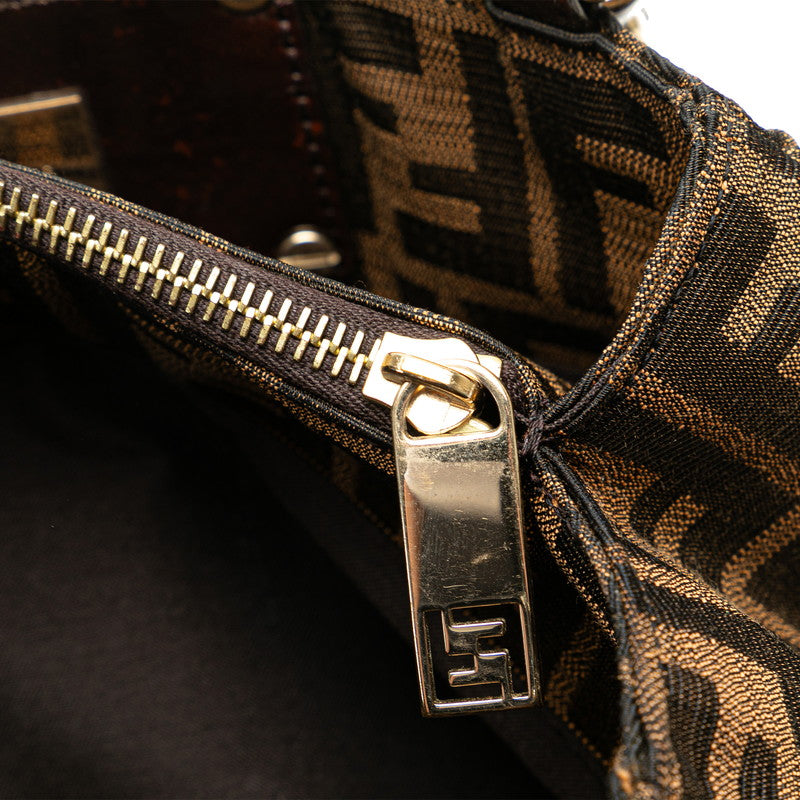 Fendi Zucca Miyakeen Handbag 8BR615 Brown Canvas Leather  Fendi