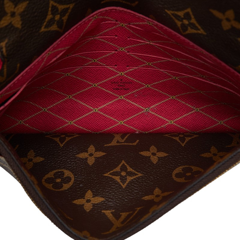 Louis Vuitton Monogram Samartank Pochette Weekend Long Wallet  Chain Wallet M62456 Brown PVC  Louis Vuitton