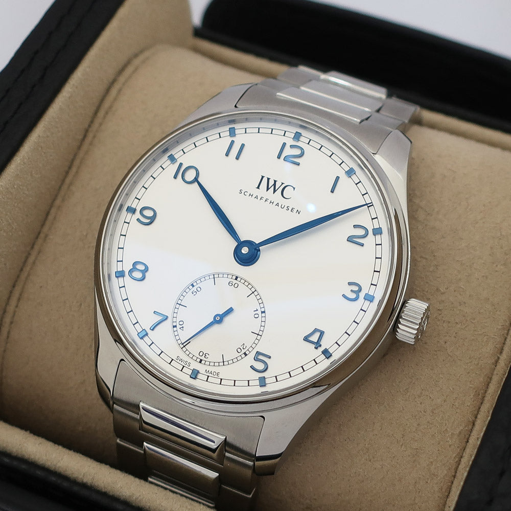 IWC International Watch Company Porteugeese Automatic 40 Automatic  IW358312 White Stainless Steel Automatic Rolling  Watch