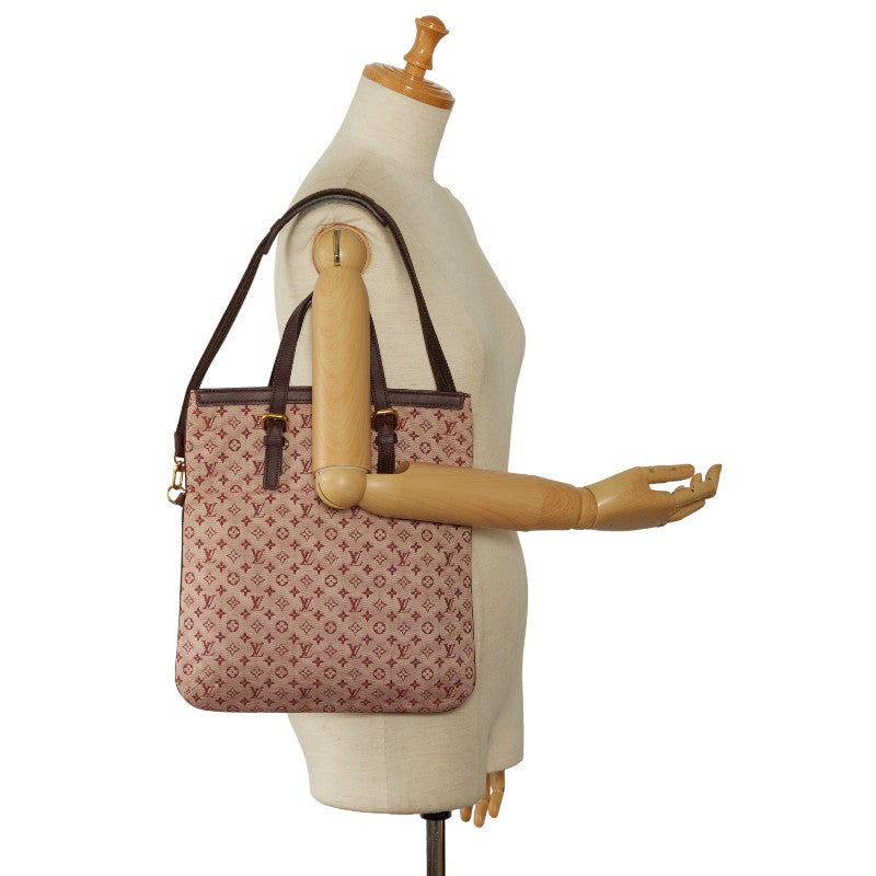 Louis Vuitton Monogram Mini French Tote Bag 2WAY M92210 Cherry Pink Linen Leather  Louis Vuitton