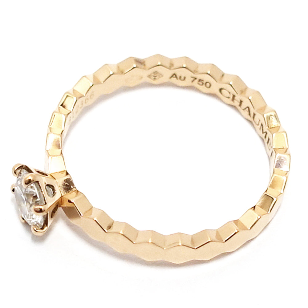 CHAUMET K18PG Beamerab Solitaire Diamond 0.32ct Ring Ring One Earrings 1P 750PG J4NC00 Jewelry