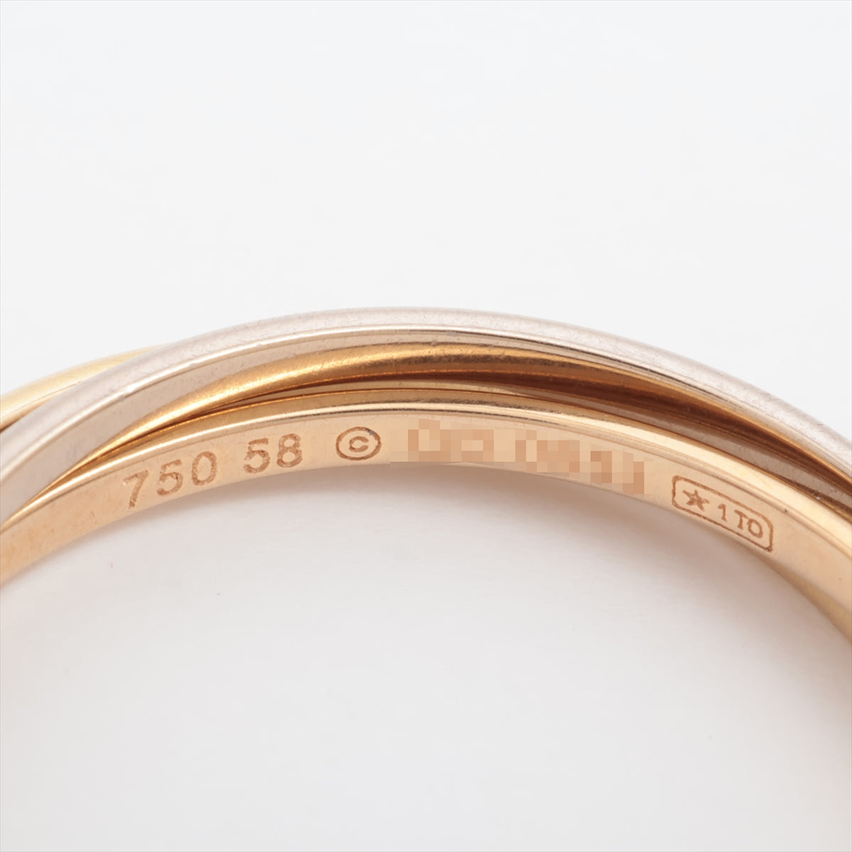 Cartier Trinity Ring 750 (YG  Pg × WG) 3.6g 58 EVA