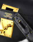 Hermes 1971 Black Box Calf Kelly 32 Sellier