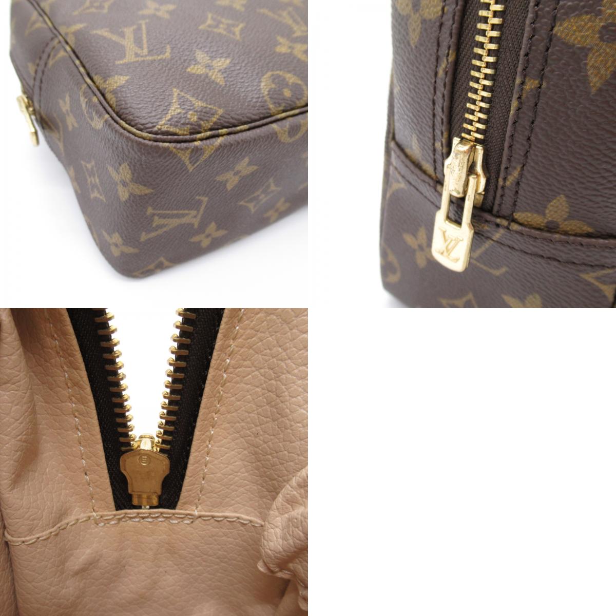 Louis Vuitton Tourette 28 Clutch  Bag Second s Bag PVC  Linen Monogram   Brown M47522