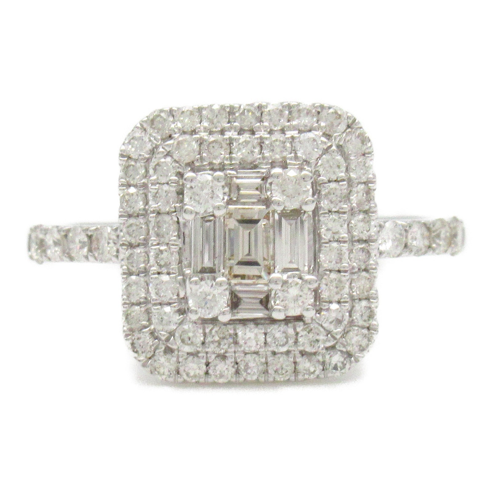 Jewelry Jewelry Diamond Ring Ring Ring Jewelry K18WG (White G) Diamond  Clear Diamond 2.6g