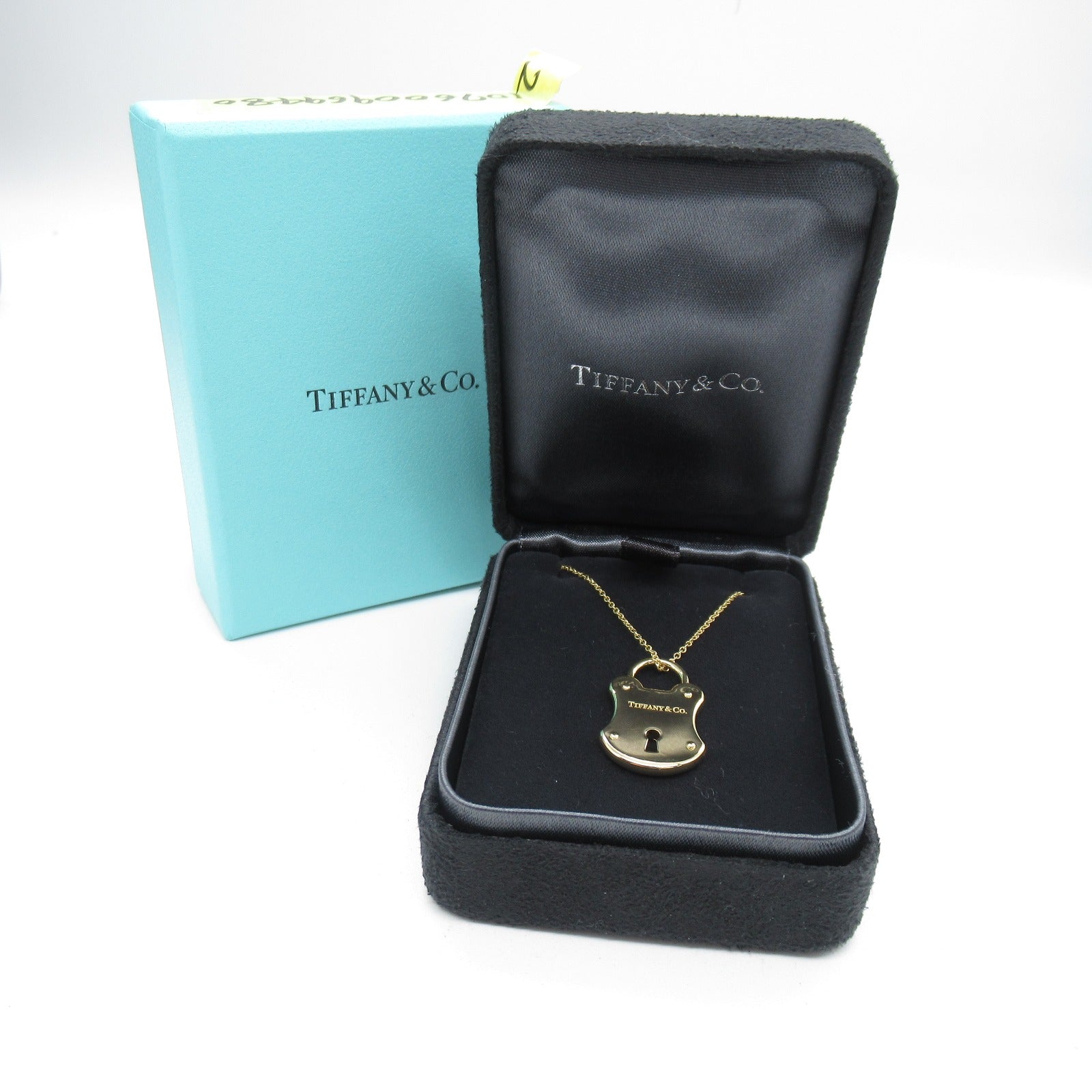 Tiffany&amp;Co Lock Motif Necklaces K18 (Yellow G)  Gold Collars