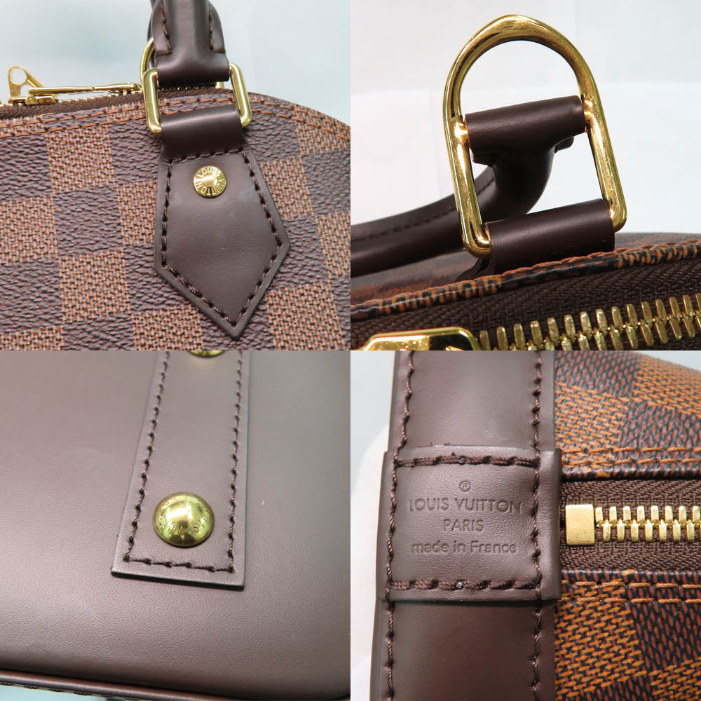 Louis Vuitton ALMA BB N41221 Damier Evene Handbag 2WAY Shoulder Bag Crossbody Brown G Gold  Padlock Lugg  Key Leather