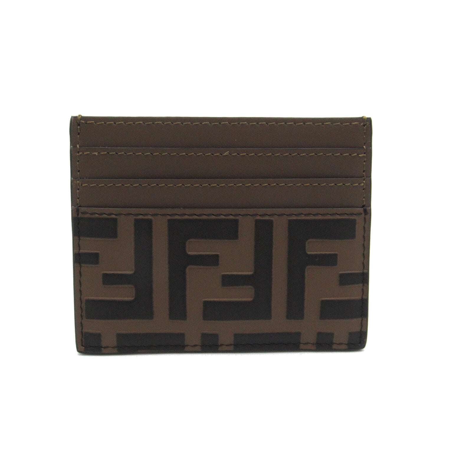 Fendi Fendi Card Case Accessoires  Leather  Brown / Black 8M0445AAFMF13VK