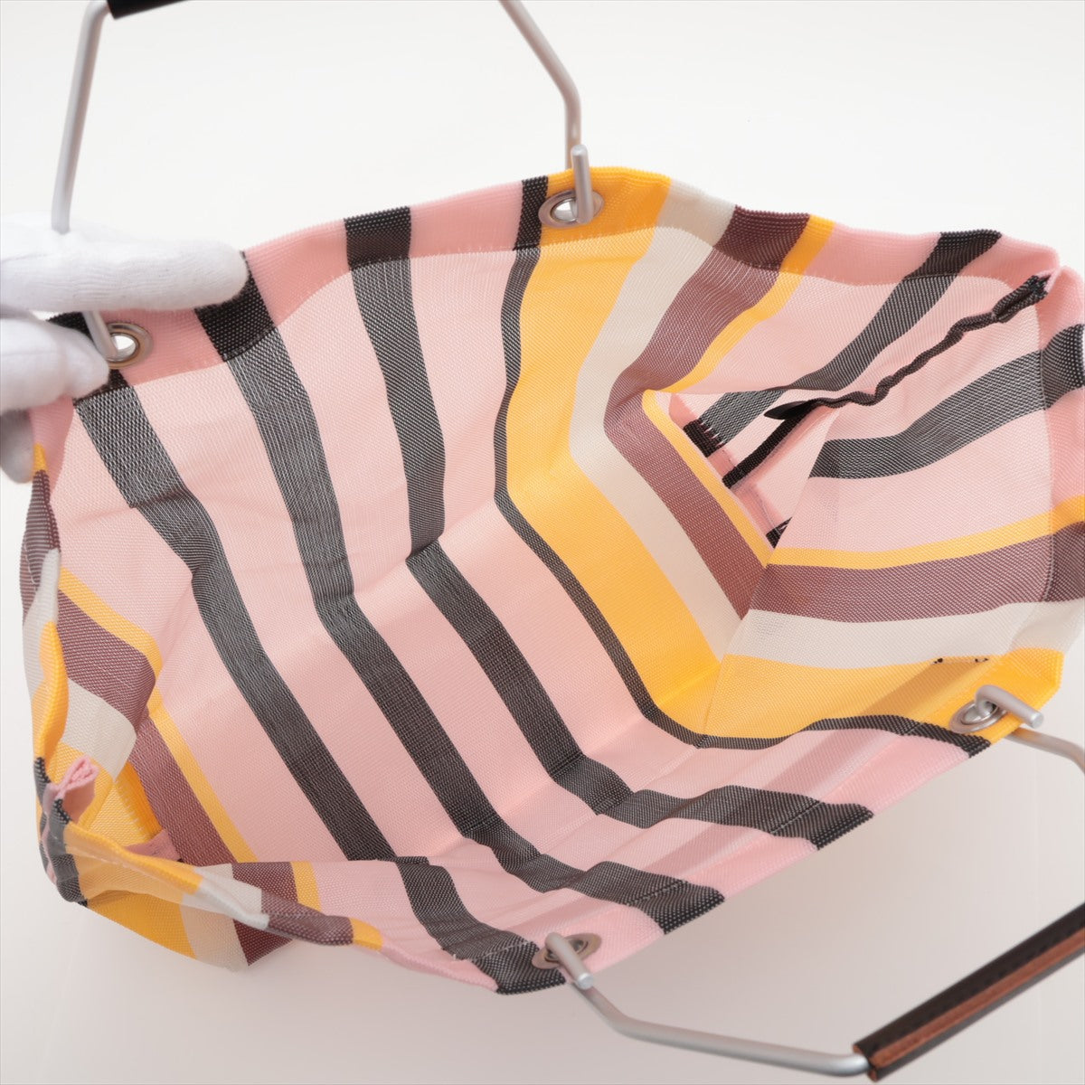 Marni Flower Cufflinks Vinyl Tote Bags Multi-Color