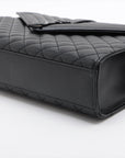 Saint Laurent  Cassandra Leather Chain Shoulder Bag Black 396910