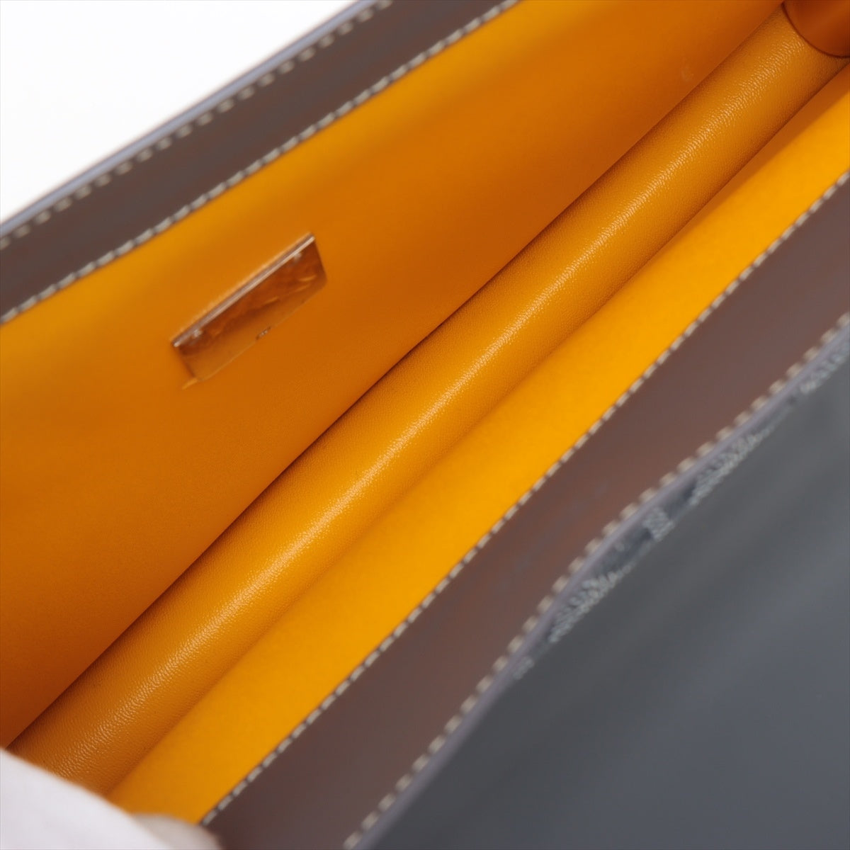 Goyar Single PVC Leather Briefcase Grey