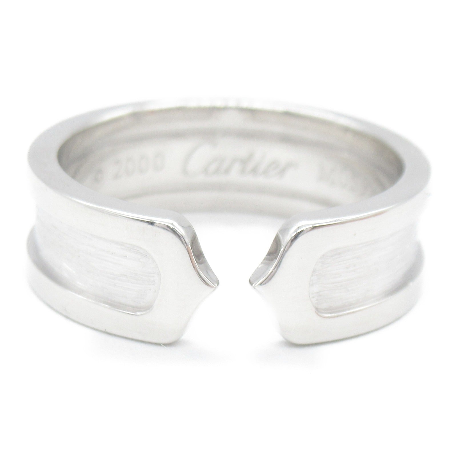 Cartier C2 Ring Ring Ring Jewelry K18WG (White G)  Women&#39;s Silver