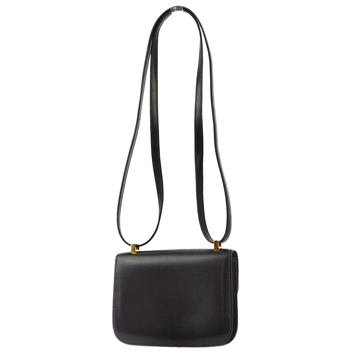 Hermes * Black Box Calf Constance Micro Shoulder Bag