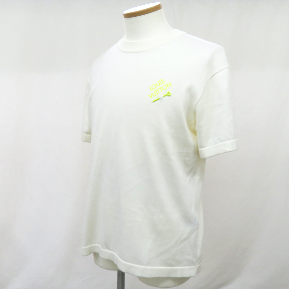 Louis Vuitton T-shirt S-Size Ivory Off-White Ribs Coated Cotton Tops C –  Fashionia