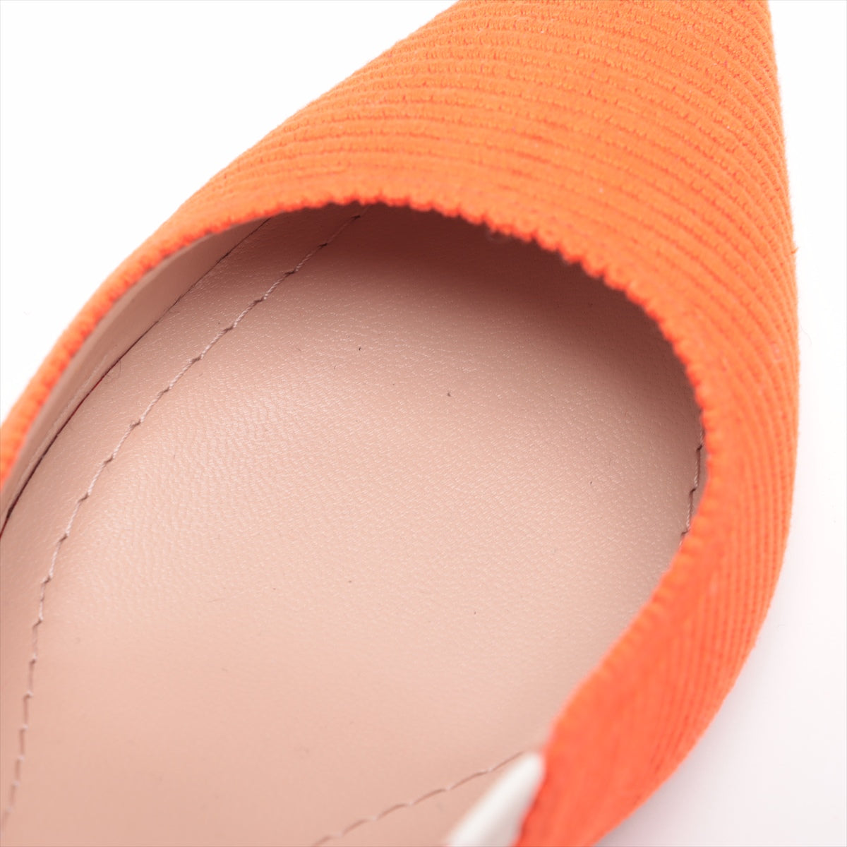 Christian Dior J&#39;ADIOR Canvas  Leather Strap Pump 37  Orange Slingback