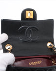 Chanel Mini Matrasse  Single Flap Single Chain Bag Navy G  6th