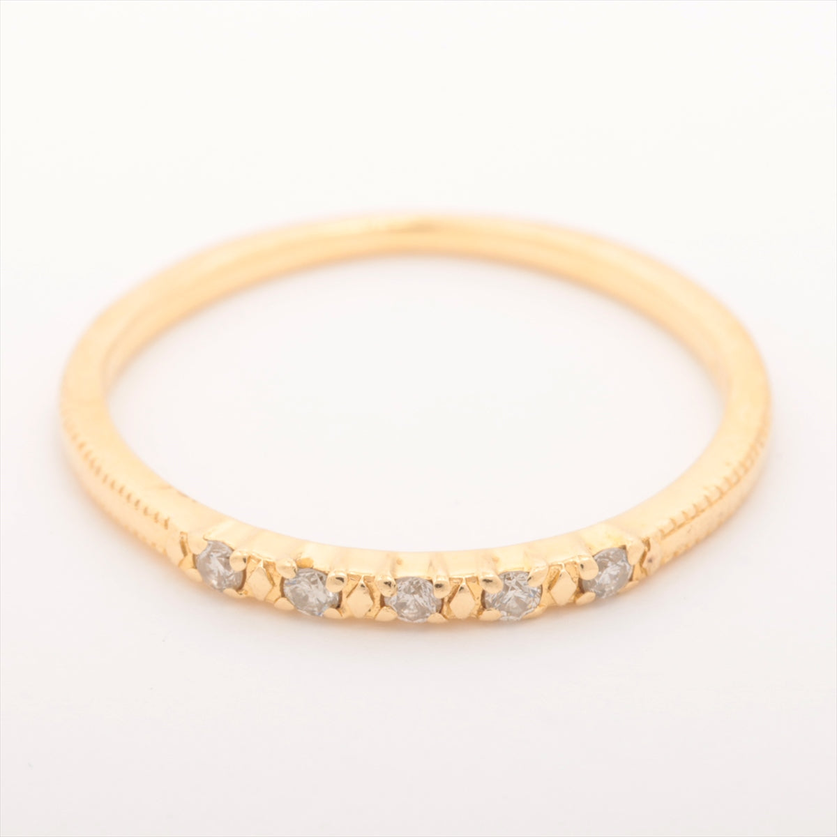 Agat Diamond Ring K18 (YG) 0.9g 0.05 E