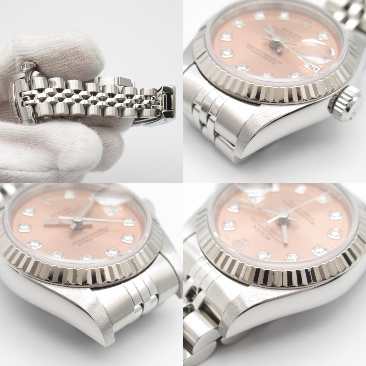 Rolex Rolex Datejust 10P Diamond T  Watch Watch K18WG (White G) Stainless Steel  Pink PK 69174G