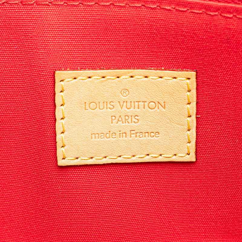Louis Vuitton Monogram Vernis Alma MM Handbag M90098 Rose Andy Red Patent Leather  Louis Vuitton