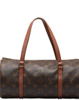 Louis Vuitton Monogram Papillon 26 Shoulder Bag M51386 Brown PVC Leather  Louis Vuitton