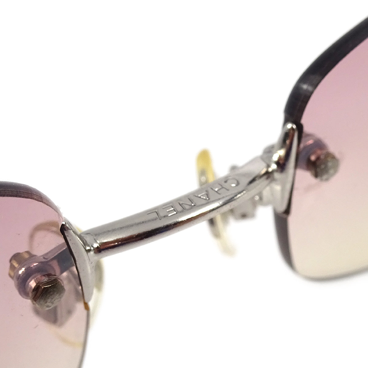 Chanel Sunglasses Eyewear Purple Small Good
